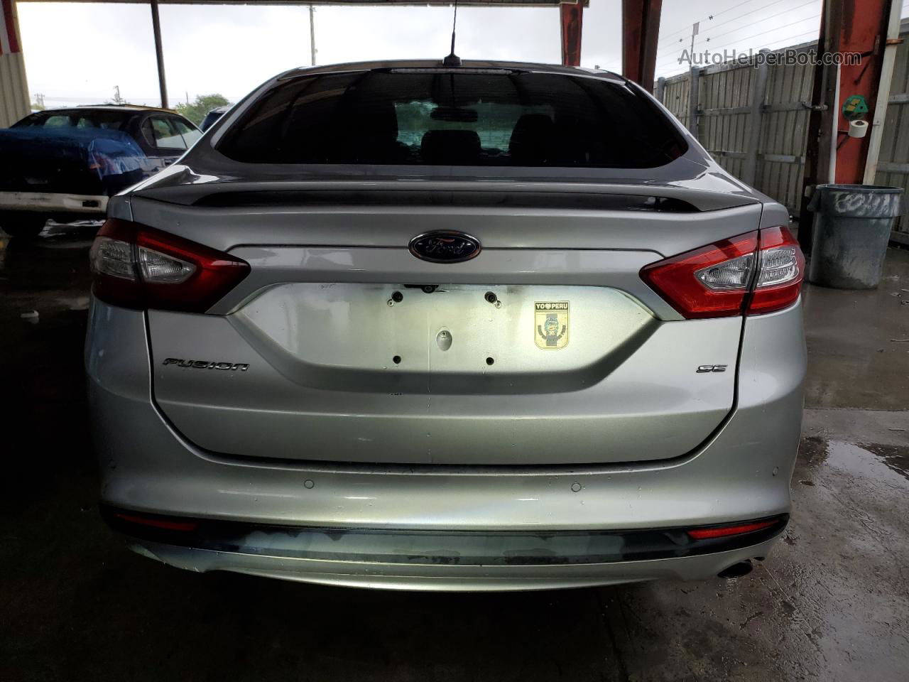 2013 Ford Fusion Se Silver vin: 3FA6P0H76DR338263