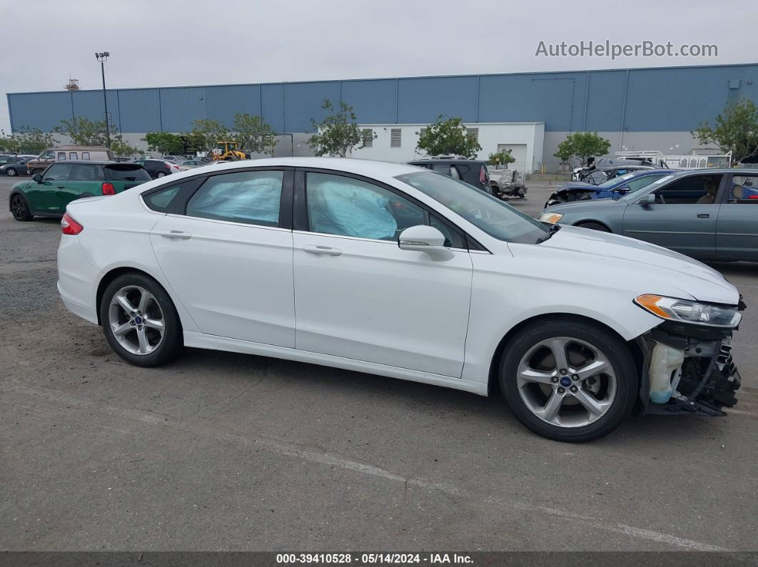 2013 Ford Fusion Se White vin: 3FA6P0H76DR362000