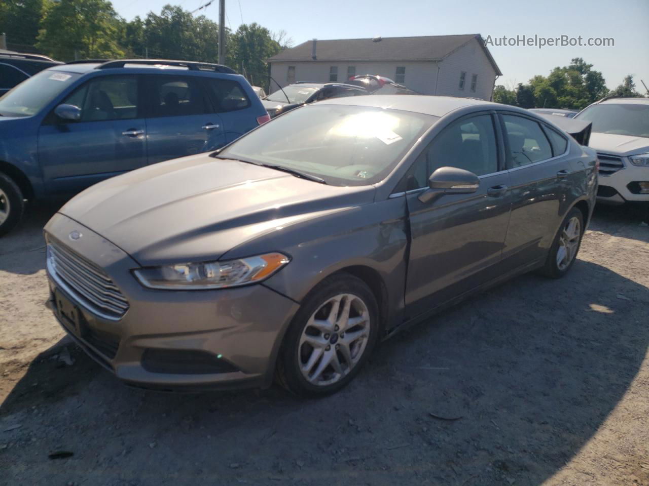 2013 Ford Fusion Se Gray vin: 3FA6P0H76DR365138