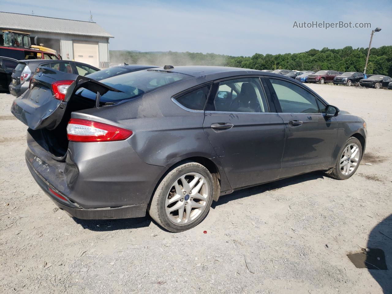 2013 Ford Fusion Se Gray vin: 3FA6P0H76DR365138