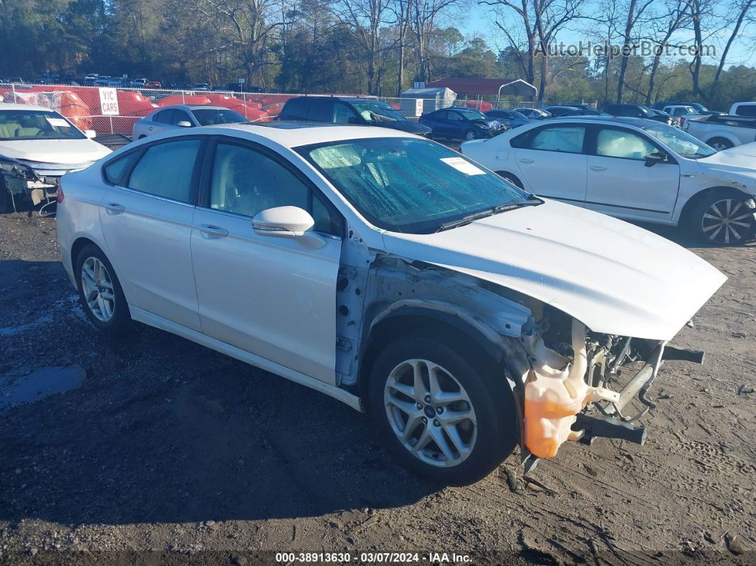 2013 Ford Fusion Se White vin: 3FA6P0H76DR367861