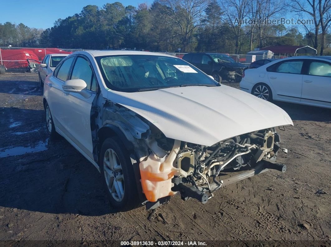 2013 Ford Fusion Se White vin: 3FA6P0H76DR367861