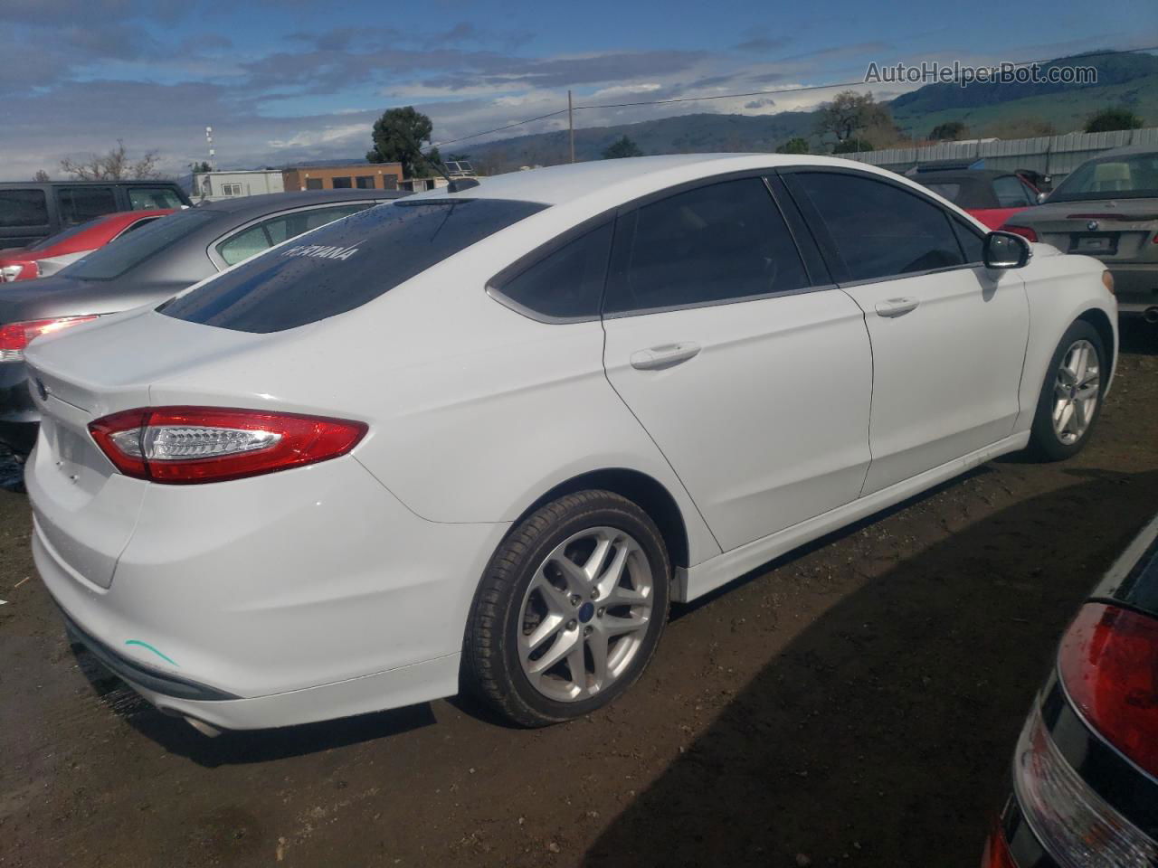 2014 Ford Fusion Se Белый vin: 3FA6P0H76ER203284