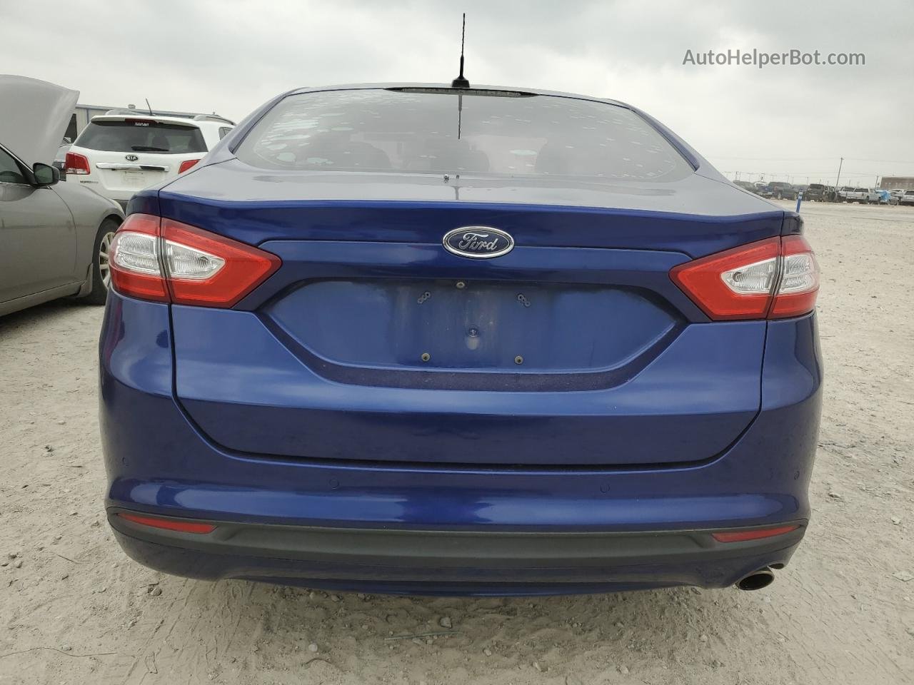 2014 Ford Fusion Se Синий vin: 3FA6P0H76ER212194