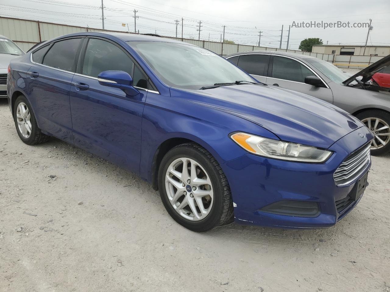 2014 Ford Fusion Se Синий vin: 3FA6P0H76ER212194