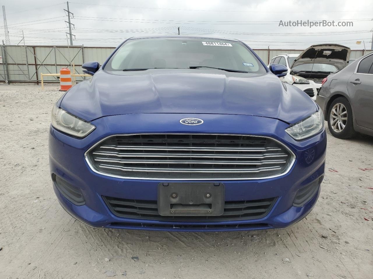 2014 Ford Fusion Se Синий vin: 3FA6P0H76ER212194