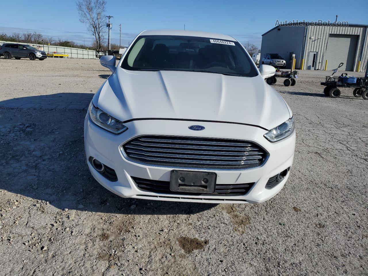 2014 Ford Fusion Se White vin: 3FA6P0H76ER255417