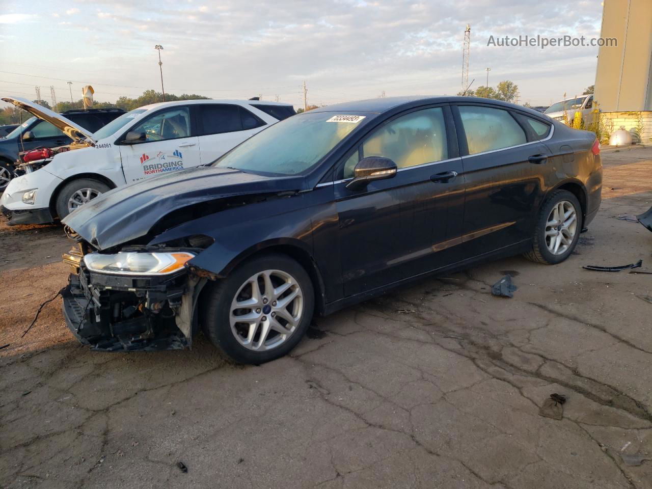 2014 Ford Fusion Se Черный vin: 3FA6P0H76ER278051