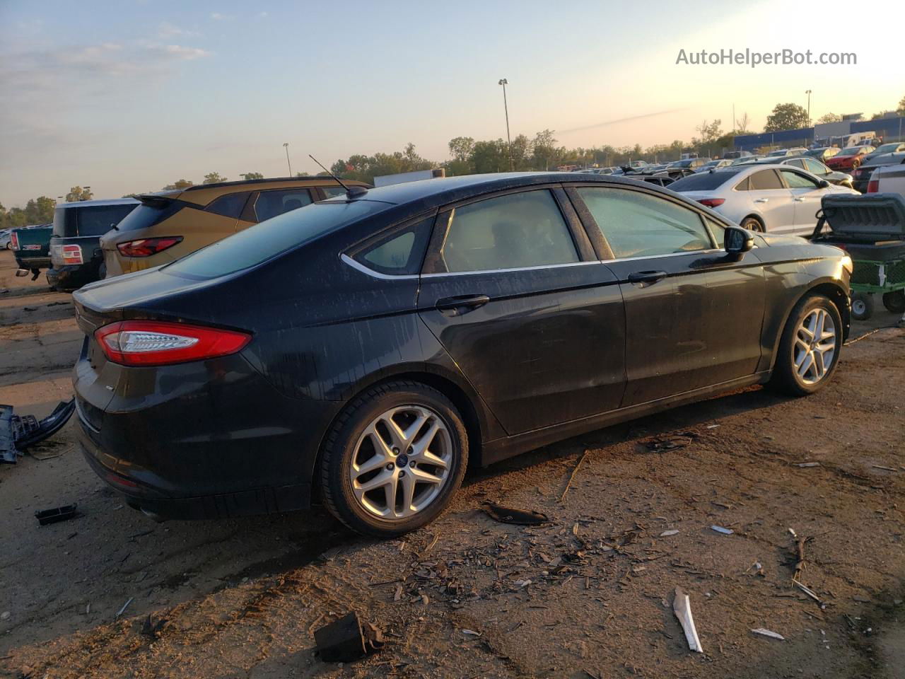 2014 Ford Fusion Se Черный vin: 3FA6P0H76ER278051