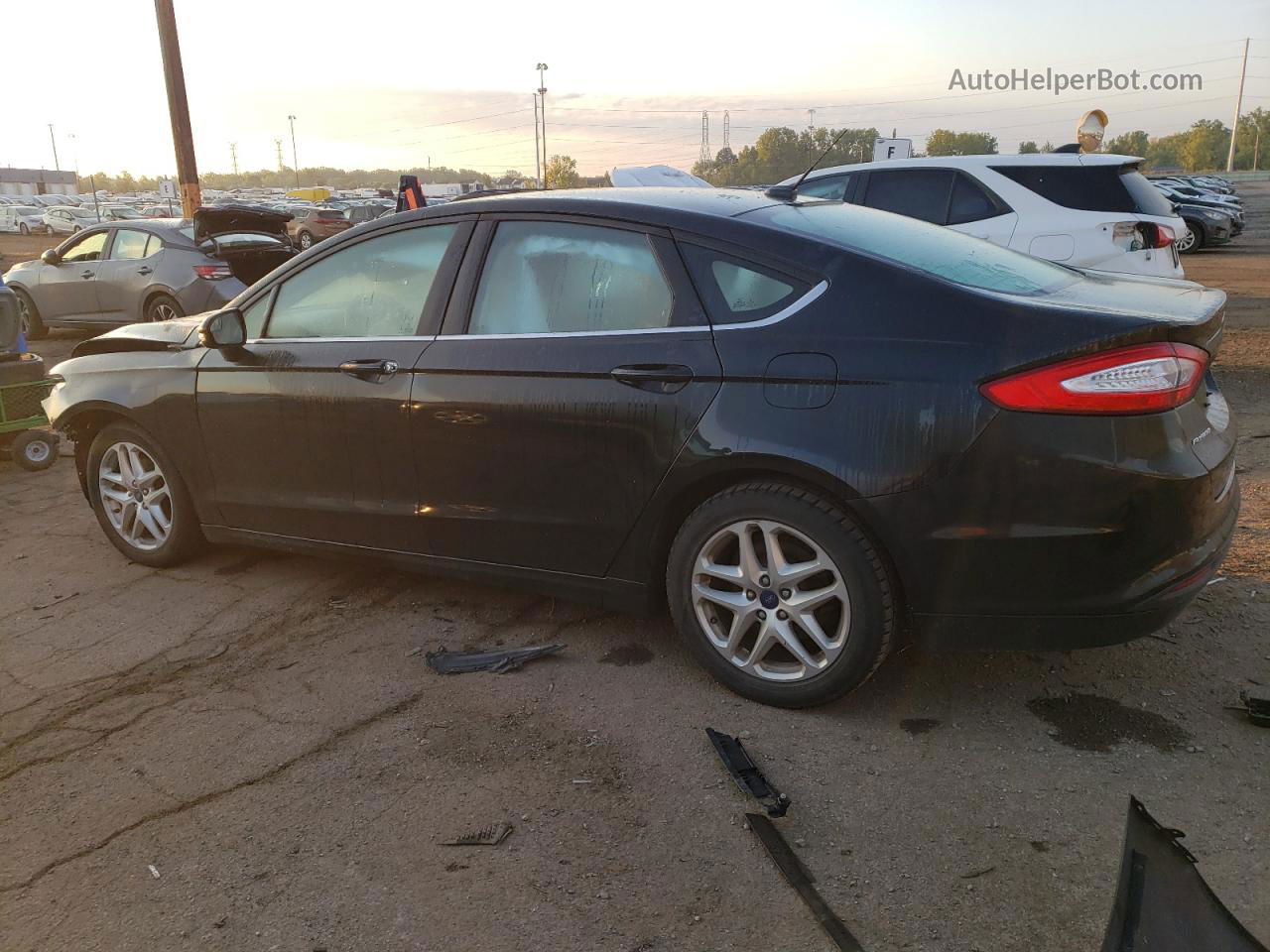 2014 Ford Fusion Se Черный vin: 3FA6P0H76ER278051