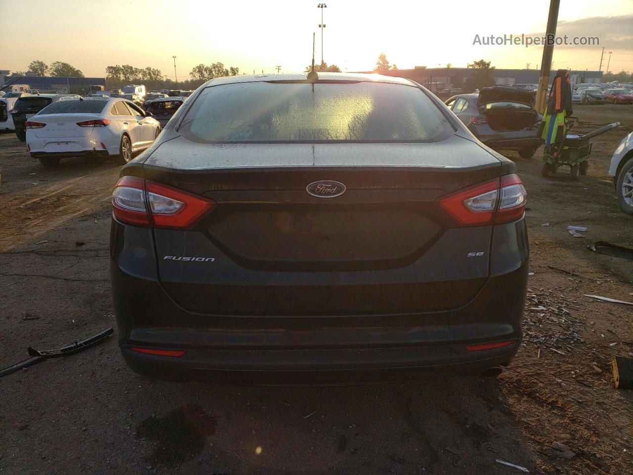 2014 Ford Fusion Se Черный vin: 3FA6P0H76ER278051