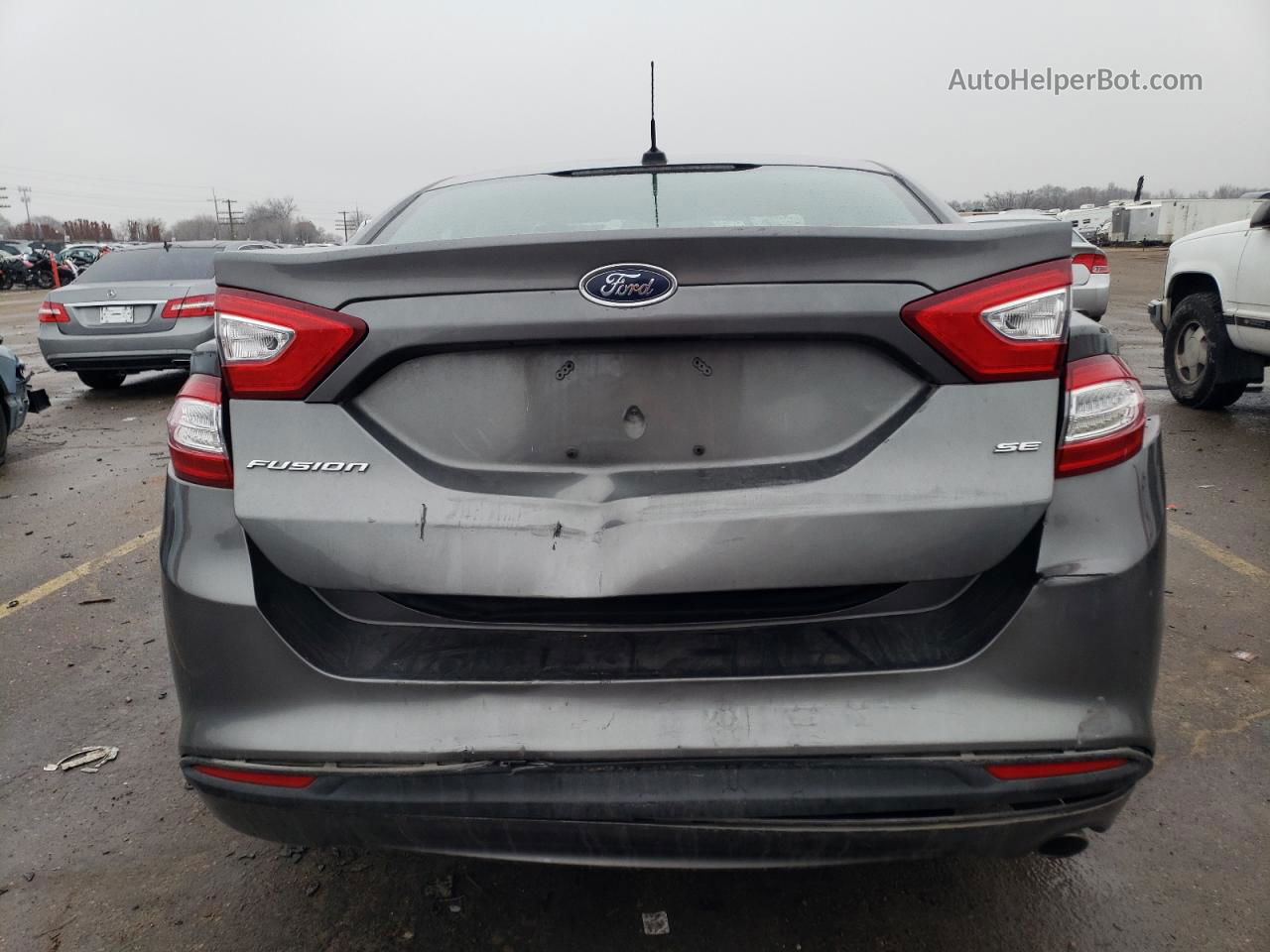 2014 Ford Fusion Se Серый vin: 3FA6P0H76ER306334