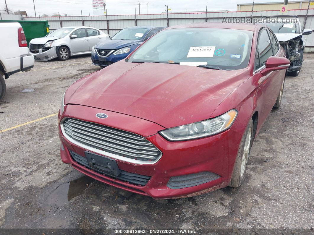 2014 Ford Fusion Se Burgundy vin: 3FA6P0H76ER365321