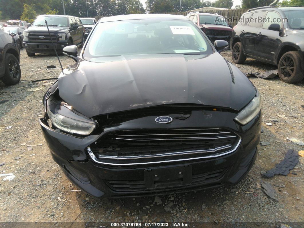 2015 Ford Fusion Se Black vin: 3FA6P0H76FR124229