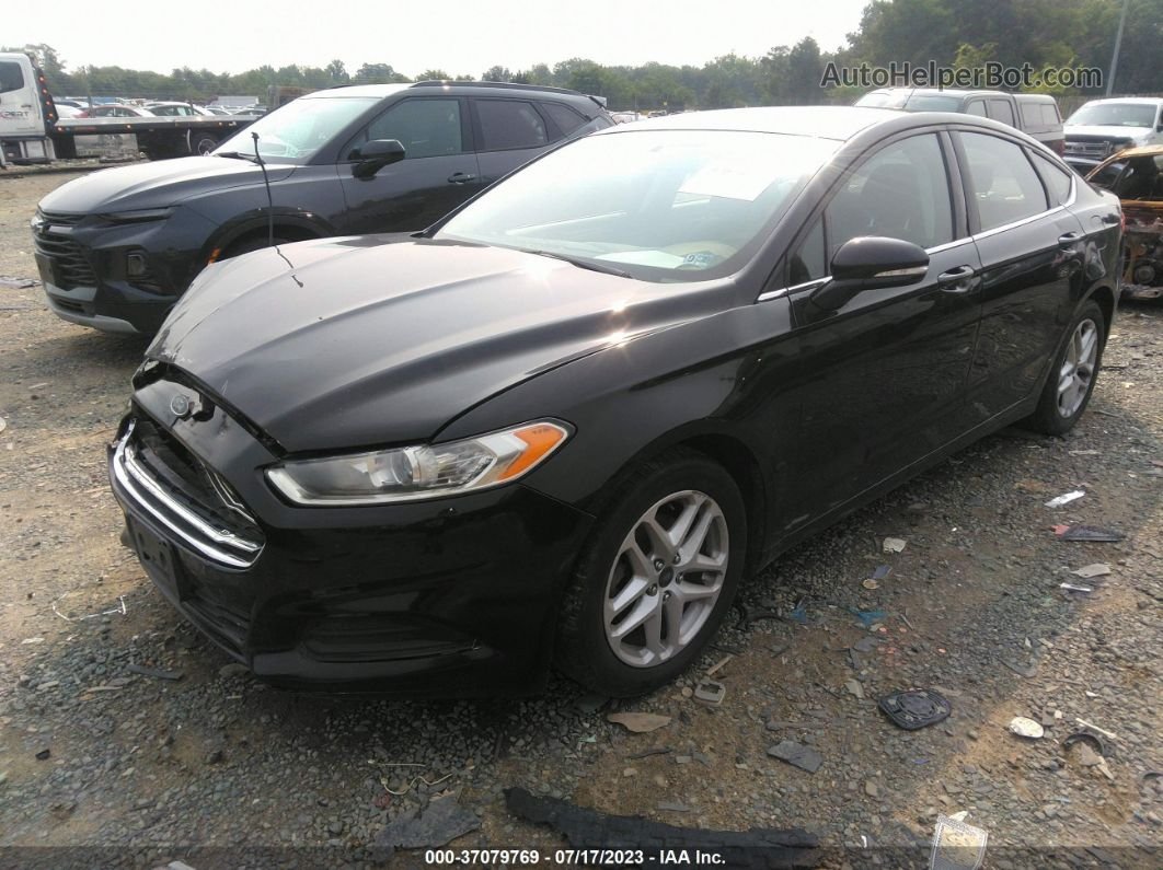 2015 Ford Fusion Se Black vin: 3FA6P0H76FR124229