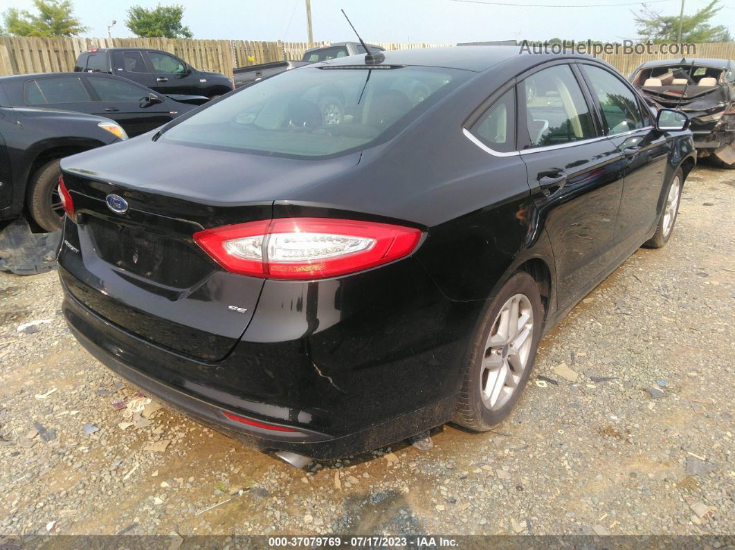 2015 Ford Fusion Se Black vin: 3FA6P0H76FR124229