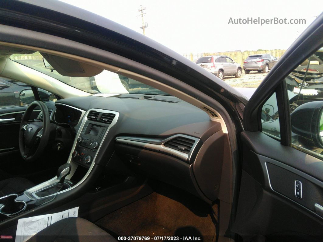 2015 Ford Fusion Se Черный vin: 3FA6P0H76FR124229