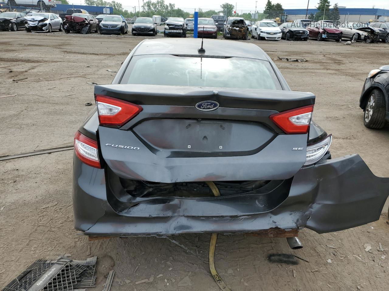 2015 Ford Fusion Se Charcoal vin: 3FA6P0H76FR124943