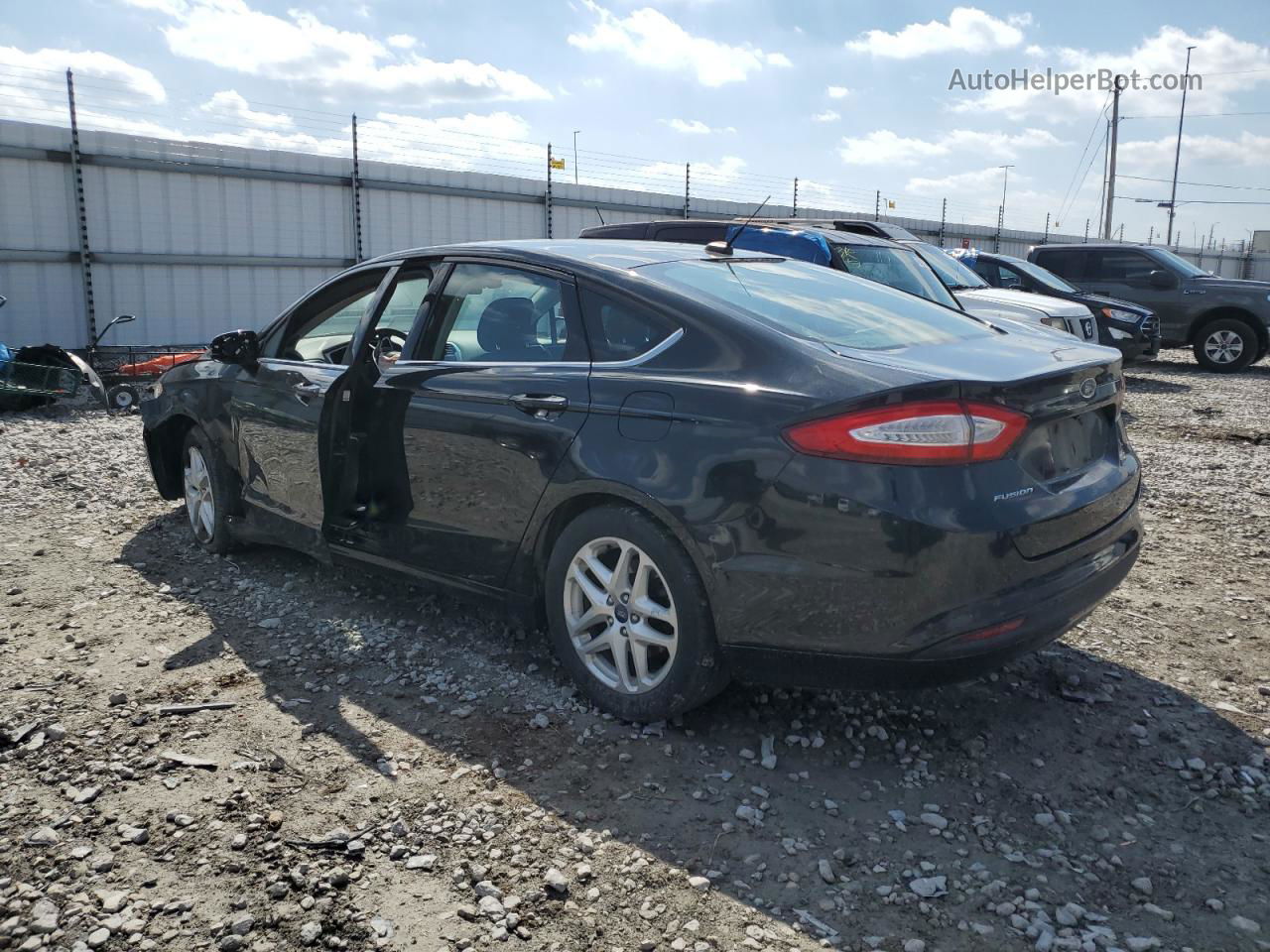 2015 Ford Fusion Se Black vin: 3FA6P0H76FR129933