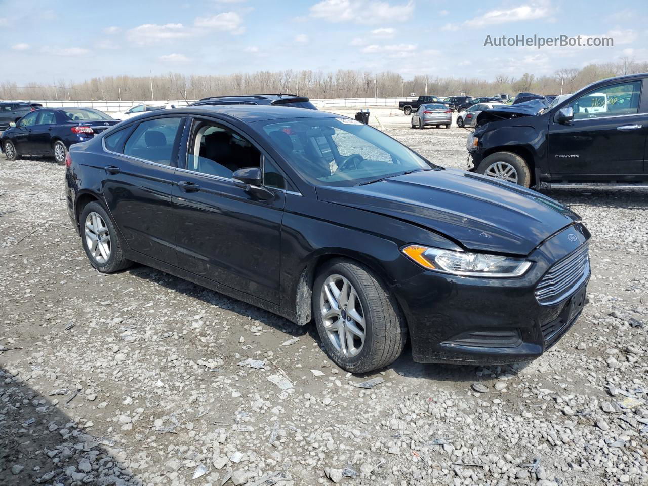 2015 Ford Fusion Se Black vin: 3FA6P0H76FR129933