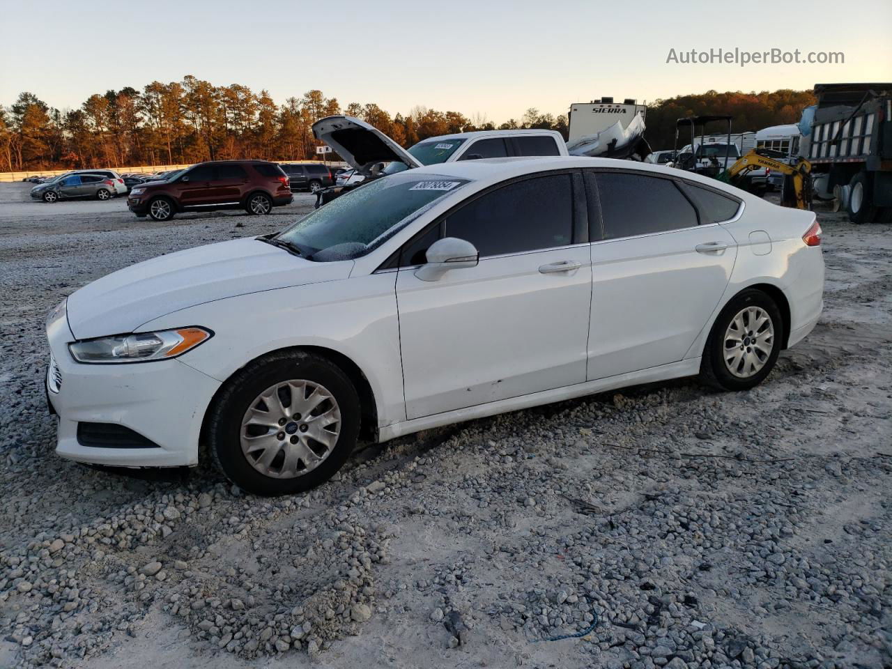 2015 Ford Fusion Se White vin: 3FA6P0H76FR152290