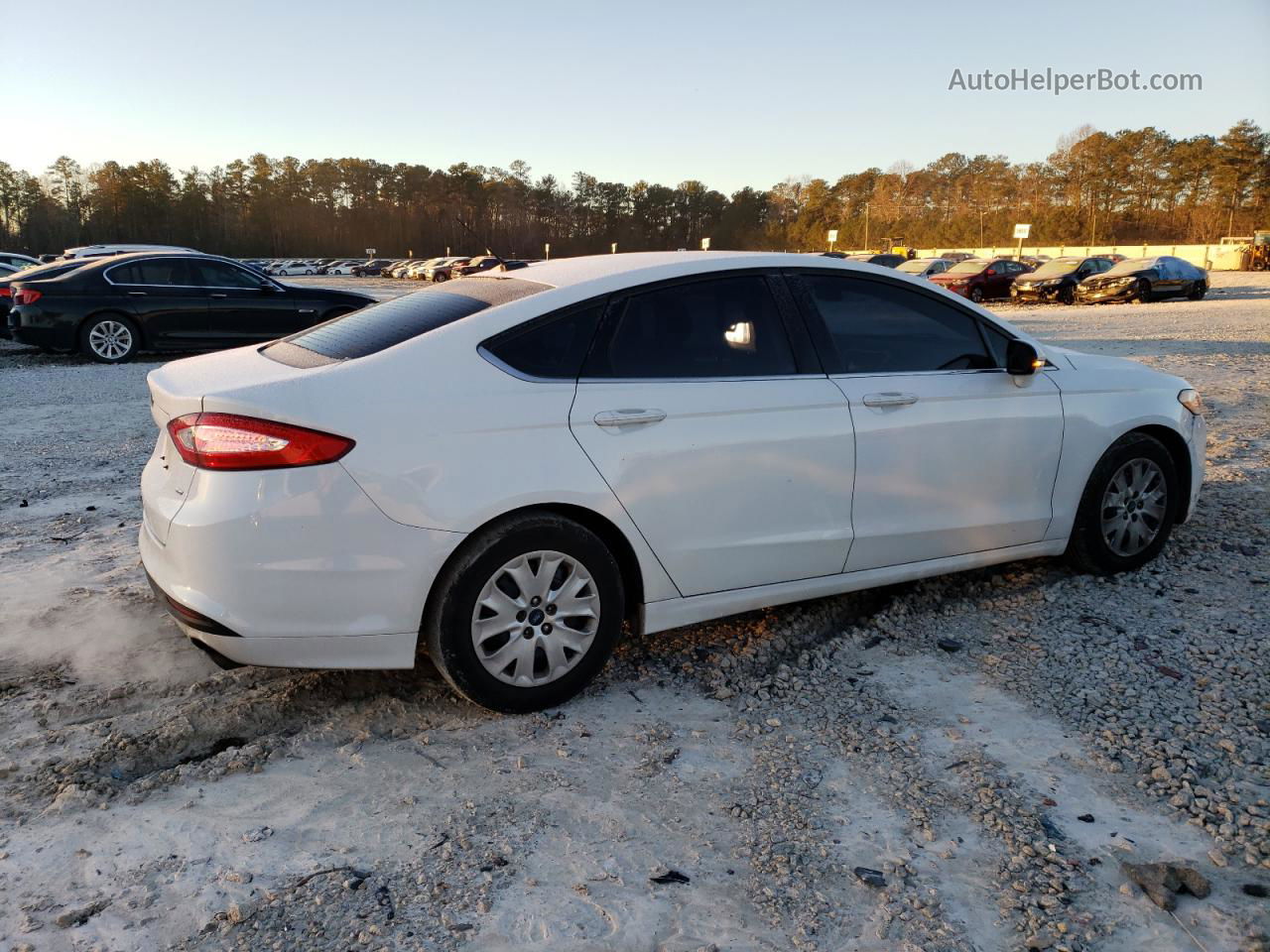 2015 Ford Fusion Se White vin: 3FA6P0H76FR152290