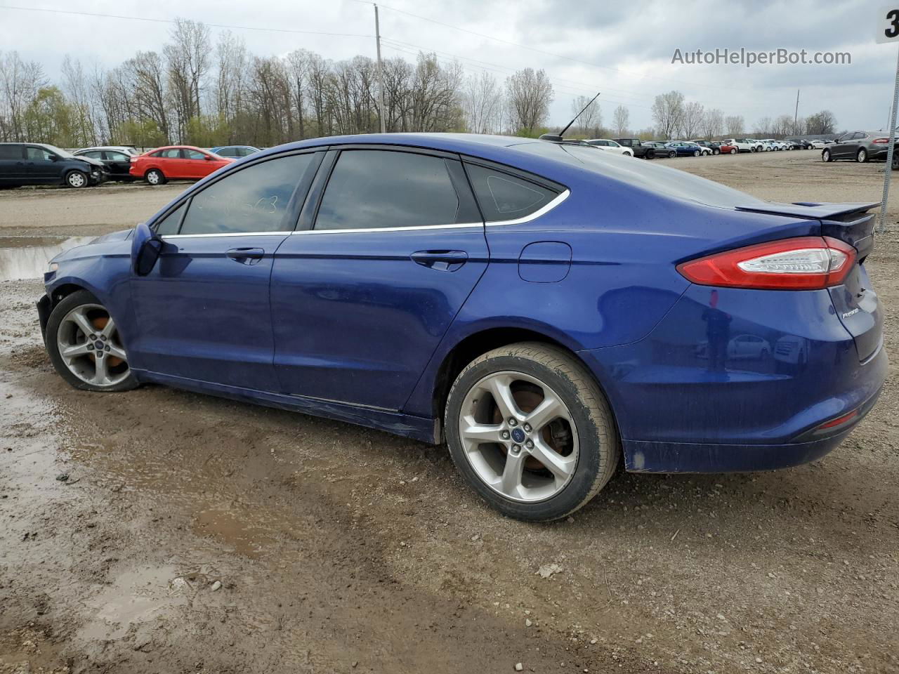 2015 Ford Fusion Se Blue vin: 3FA6P0H76FR237470