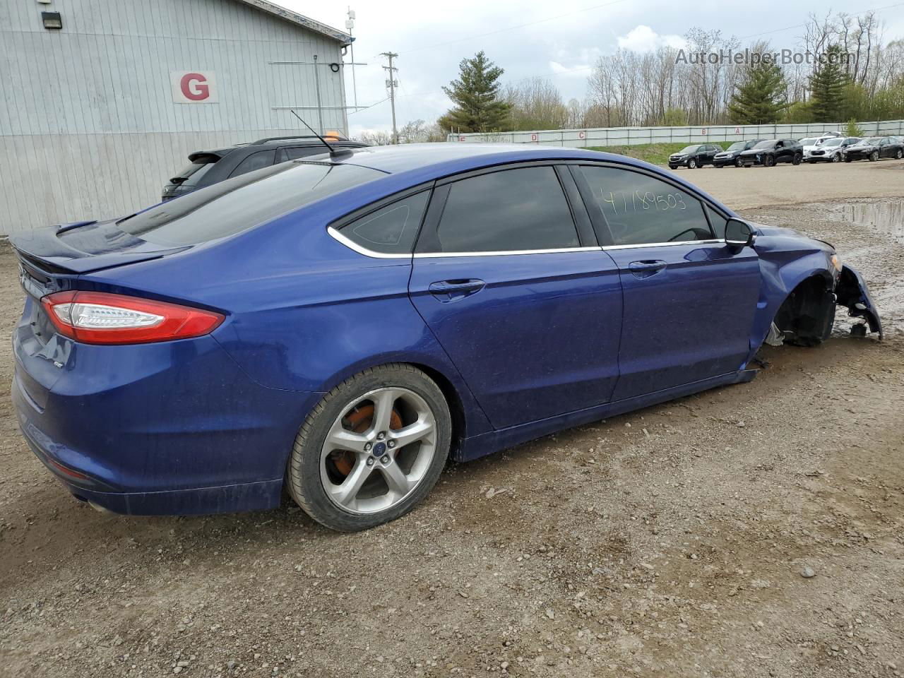 2015 Ford Fusion Se Blue vin: 3FA6P0H76FR237470