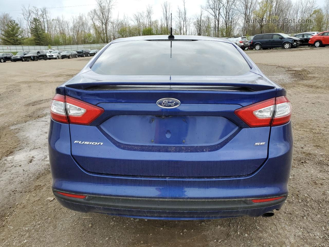 2015 Ford Fusion Se Blue vin: 3FA6P0H76FR237470