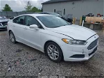 2016 Ford Fusion Se White vin: 3FA6P0H76GR112096