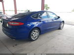 2016 Ford Fusion Se Blue vin: 3FA6P0H76GR126161