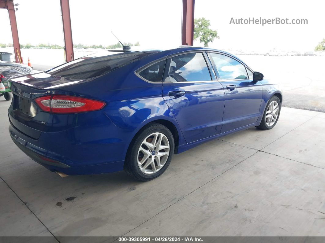 2016 Ford Fusion Se Blue vin: 3FA6P0H76GR126161