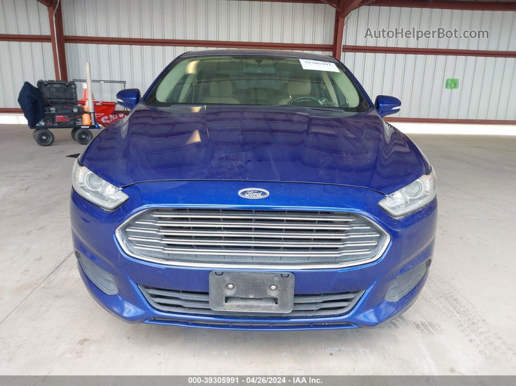 2016 Ford Fusion Se Blue vin: 3FA6P0H76GR126161