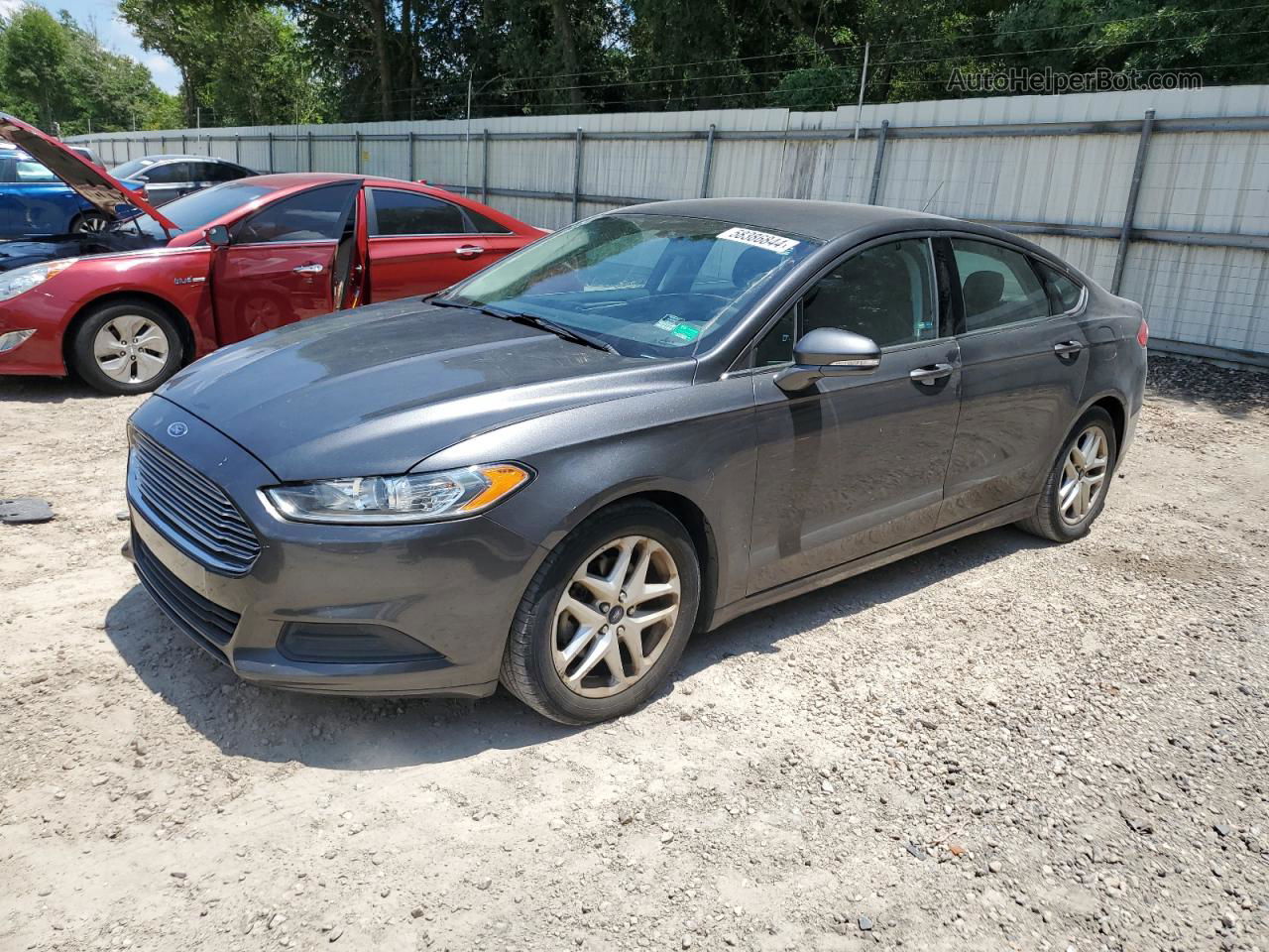 2016 Ford Fusion Se Charcoal vin: 3FA6P0H76GR211470