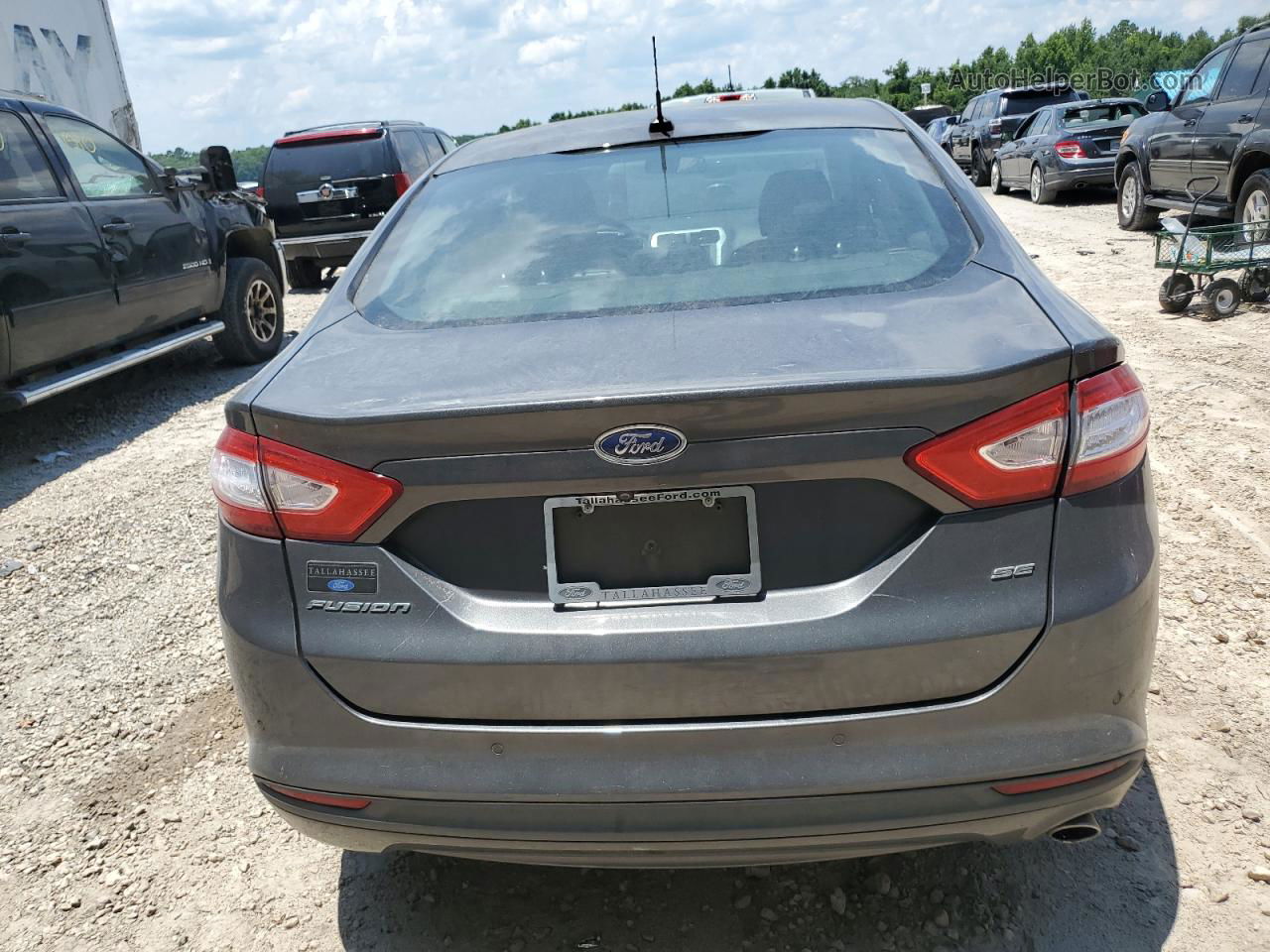 2016 Ford Fusion Se Charcoal vin: 3FA6P0H76GR211470