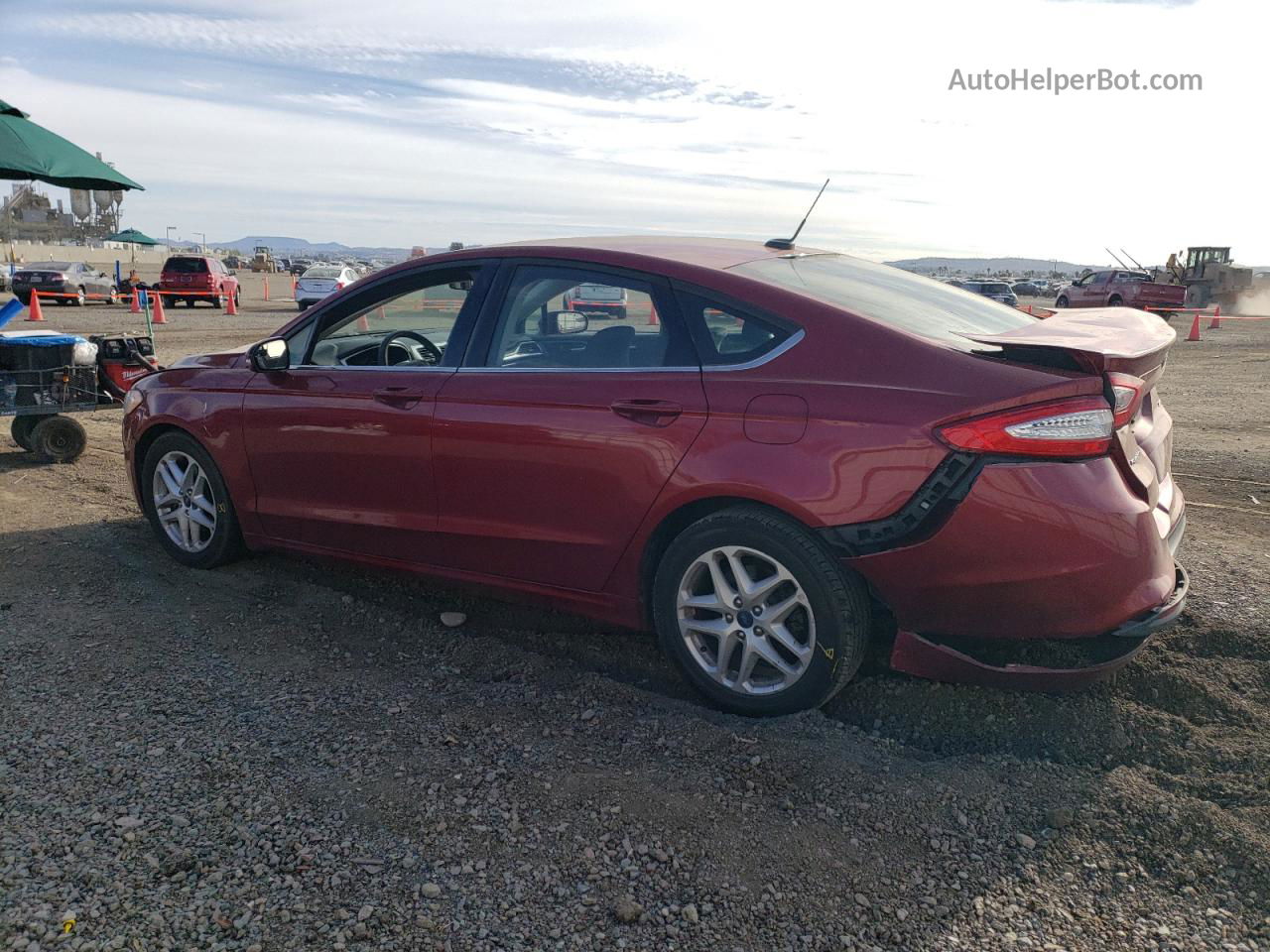 2016 Ford Fusion Se Red vin: 3FA6P0H76GR319703