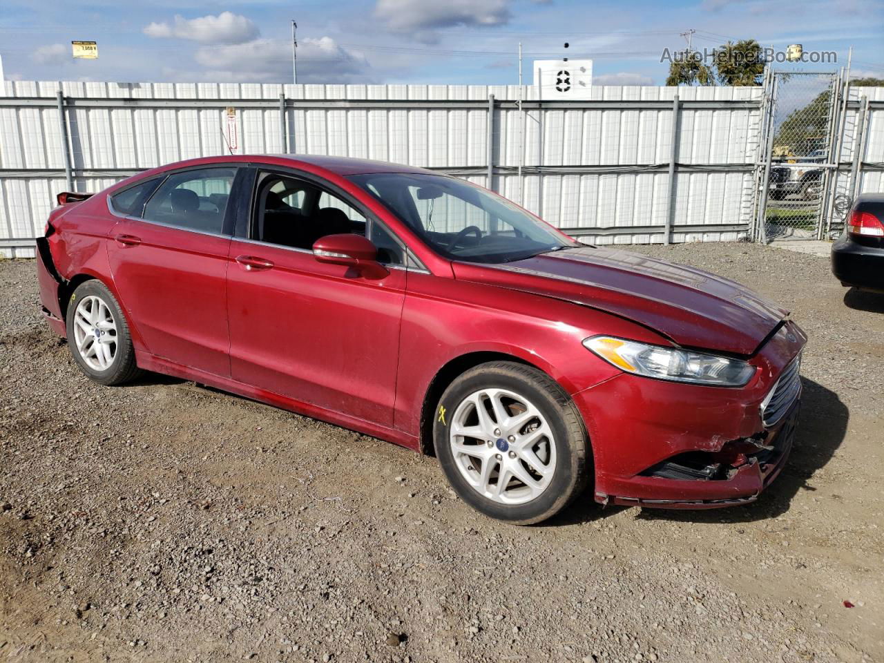 2016 Ford Fusion Se Red vin: 3FA6P0H76GR319703