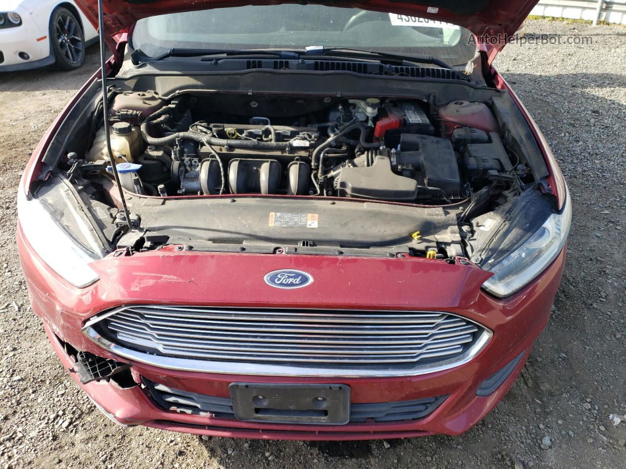 2016 Ford Fusion Se Red vin: 3FA6P0H76GR319703