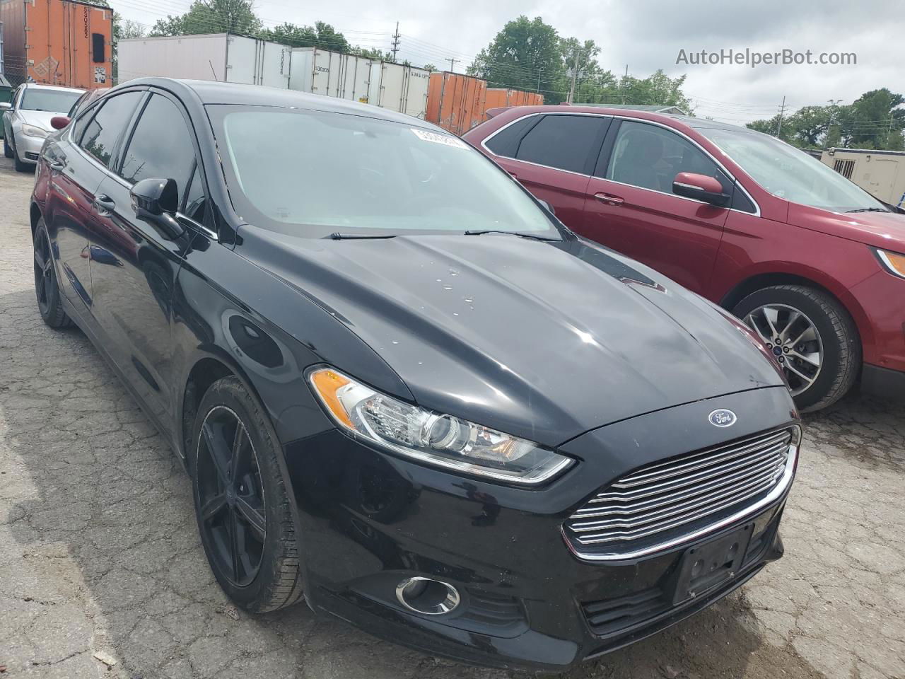 2016 Ford Fusion Se Black vin: 3FA6P0H76GR383093