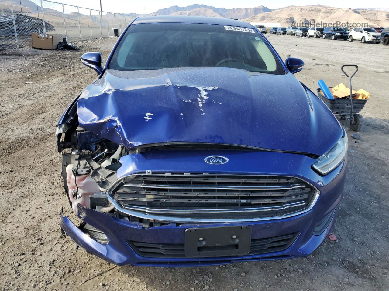 2016 Ford Fusion Se Blue vin: 3FA6P0H76GR388391