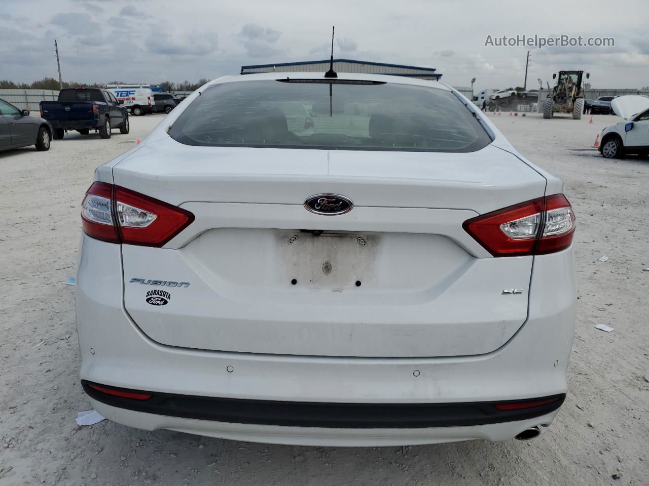 2016 Ford Fusion Se White vin: 3FA6P0H76GR388701