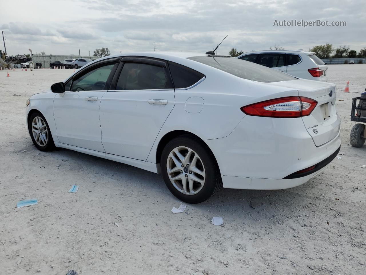 2016 Ford Fusion Se White vin: 3FA6P0H76GR388701