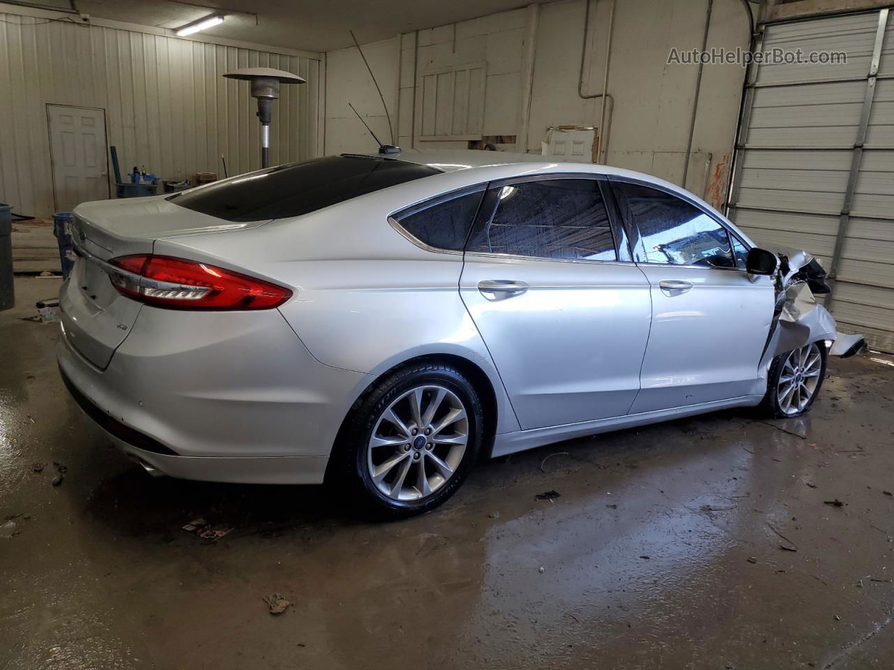 2017 Ford Fusion Se Silver vin: 3FA6P0H76HR151157