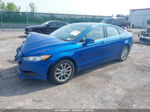 2017 Ford Fusion Se Blue vin: 3FA6P0H76HR176768