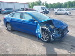 2017 Ford Fusion Se Blue vin: 3FA6P0H76HR176768