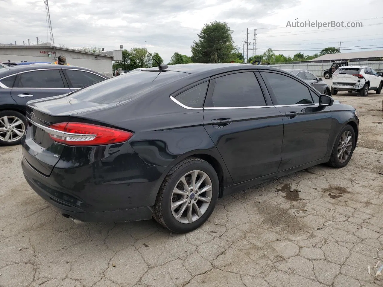 2017 Ford Fusion Se Black vin: 3FA6P0H76HR326670