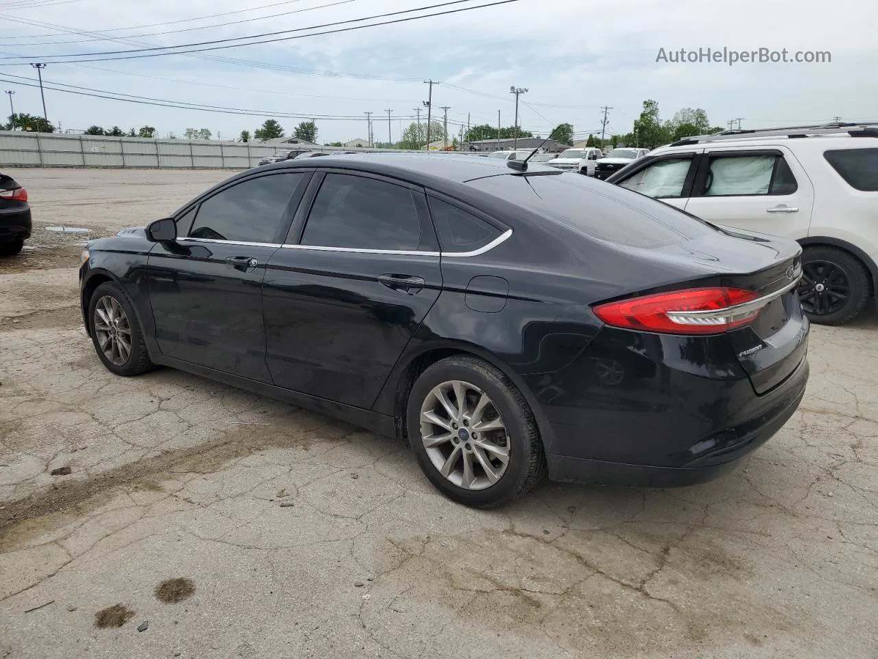 2017 Ford Fusion Se Черный vin: 3FA6P0H76HR326670