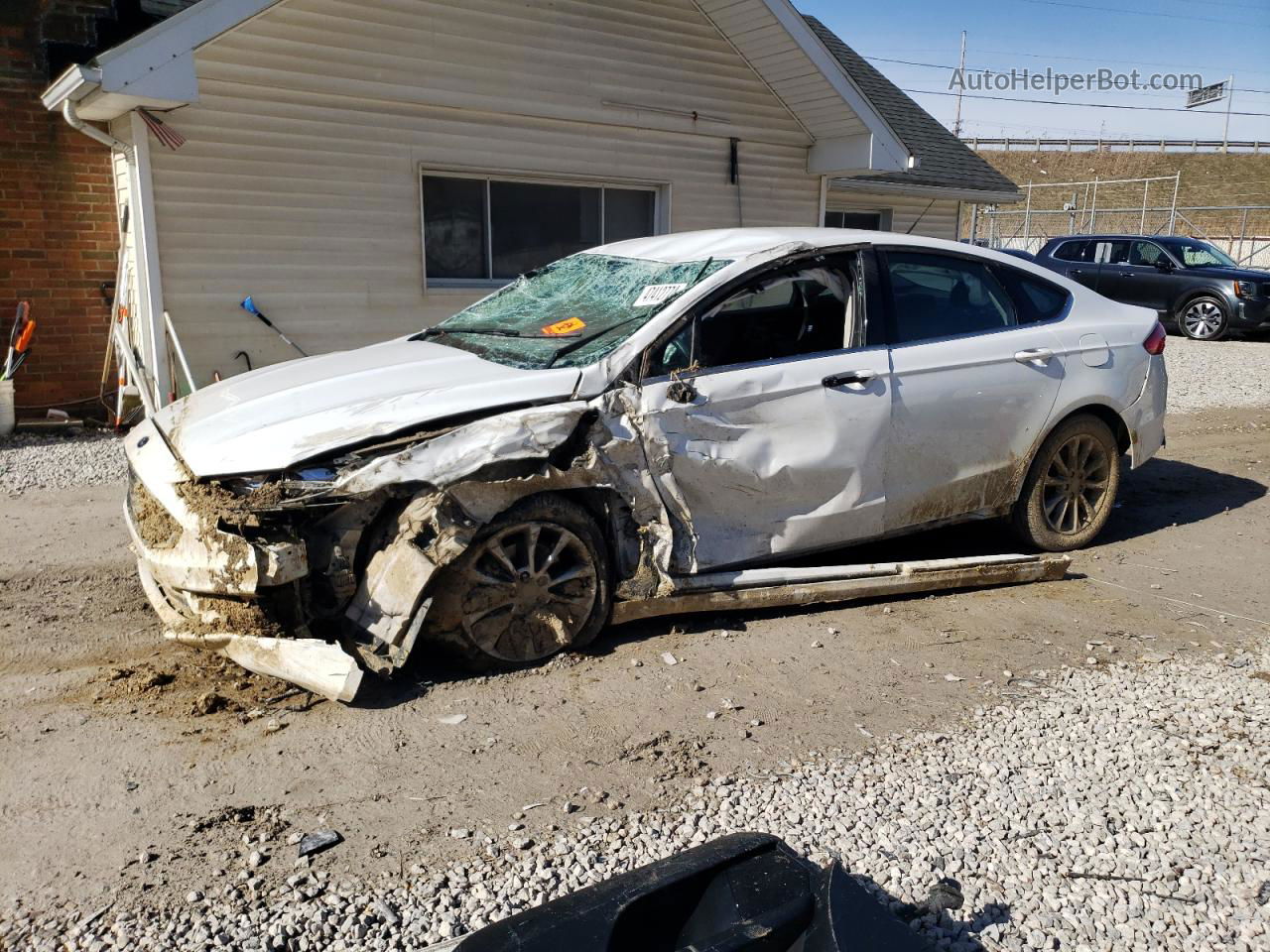 2017 Ford Fusion Se White vin: 3FA6P0H76HR394337