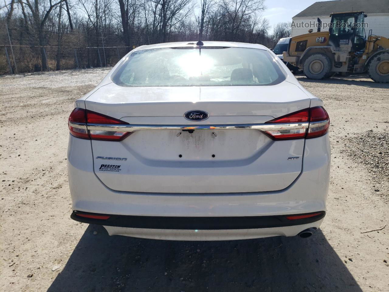 2017 Ford Fusion Se White vin: 3FA6P0H76HR394337