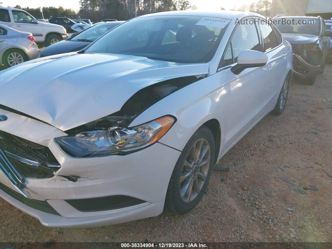 2017 Ford Fusion Se Белый vin: 3FA6P0H76HR410777